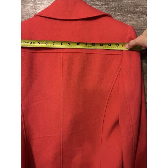 CARLISLE Women Sz 12 CASHMERE OXFORD Bright RED JACKET Blazer CAREER Office - Picture 6 of 7